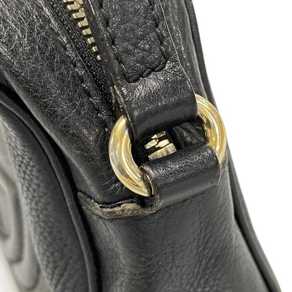 Auth GUCCI Soho 308364 Black Leather Shoulder Bag - Picture 10 of 16